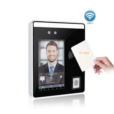 IC Card Reader and Fingerprint Face Time Attendance with Android System Support WiFi Function